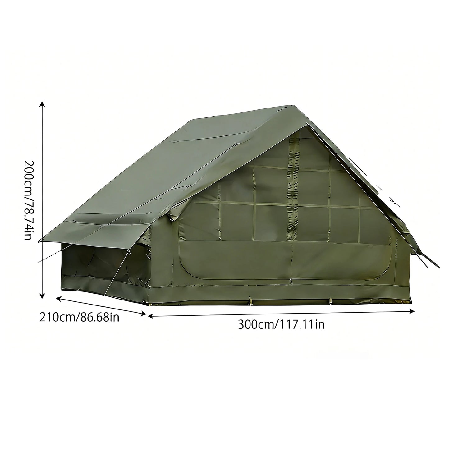 Inflatable Camping Tent With Skylight And Breathable Mesh Design