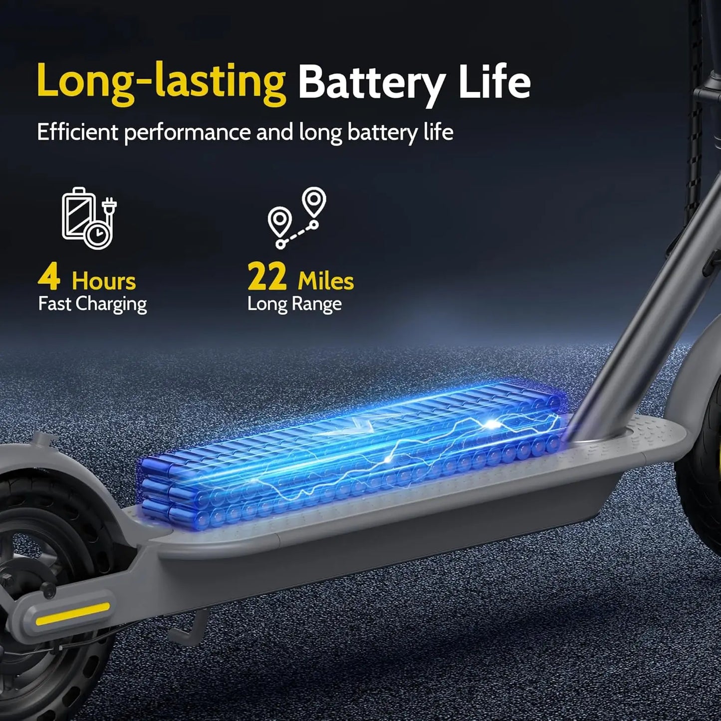 Navic T5 Electric Scooter Foldable Design 22 Mile Daily Commute