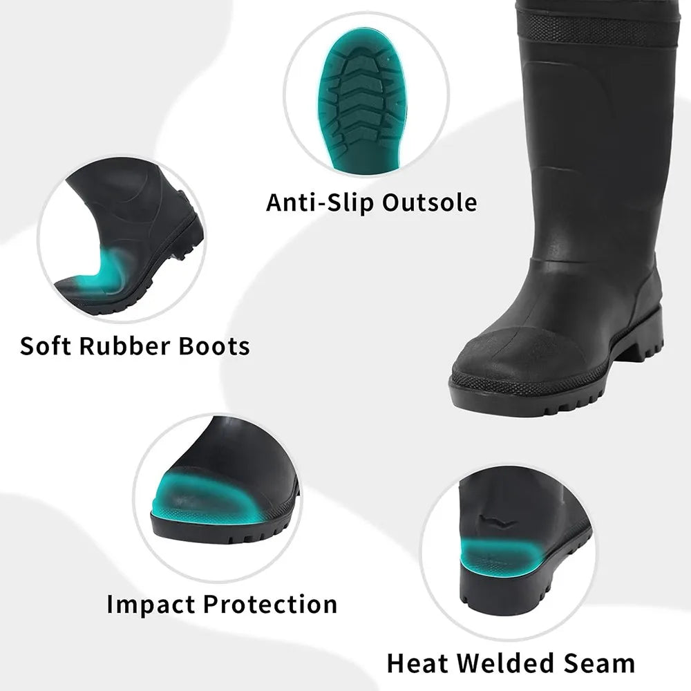 Night Cat Waterproof Fishing Chest Waders With Bootfoot