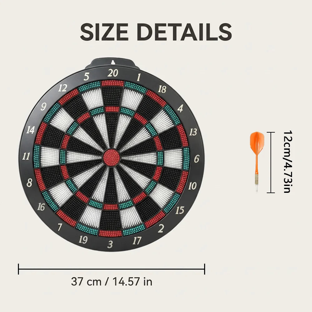 Soft Tip Dartboard Set with Stand for Indoor Family Games