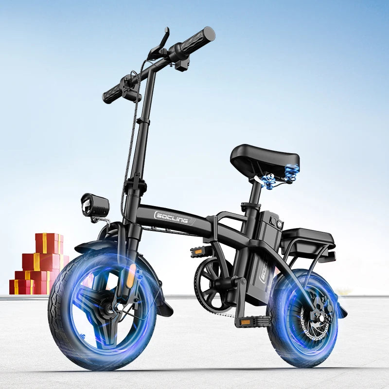 G11 Folding Electric Bike With Battery And Rear Disc Brakes