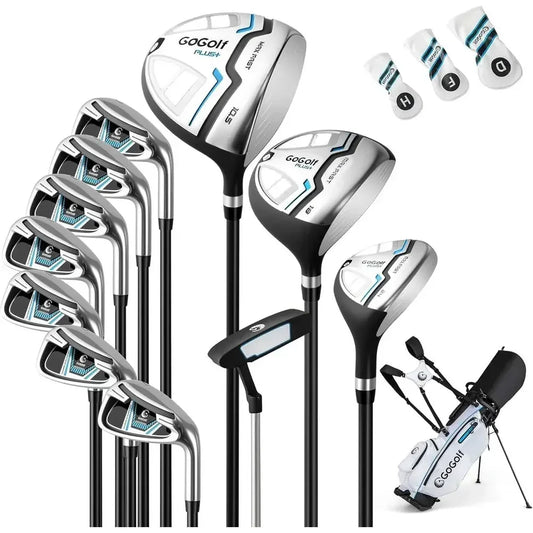 Complete Right Hand Golf Club Set Driver Hybrids Irons Putter